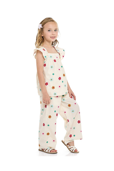 R&B Embroidered Top and Pant Set