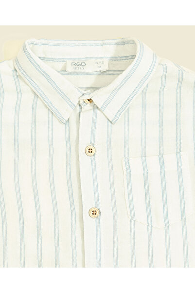 R&B Striped Shirt and Shorts Set