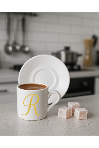 TREND YANKI HARF BASKILI T. KAHVESİ FİNCANI