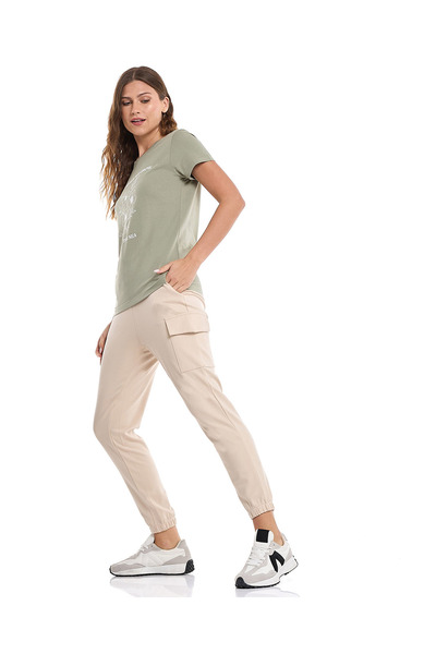 R&B Solid Jogger Pants with Drawstring Waist