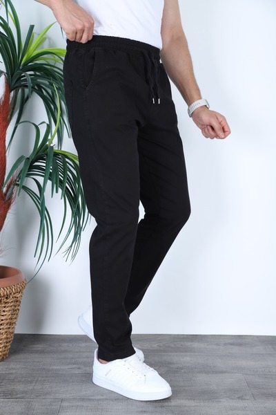MYRAB DENİM Men's Regular Linen Look Jogger Pants