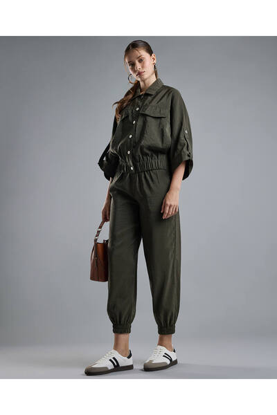 R&B بنطال رياضي سادة مع خصر برباط