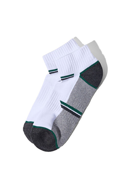 R&B 3 Pack Color Block Ankle Socks