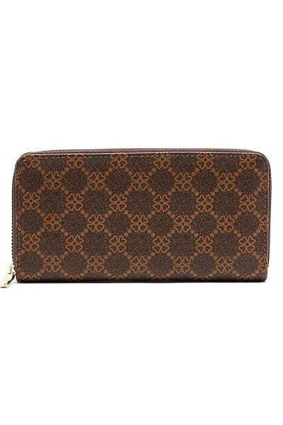 R&B Patterned Zip-Around Wallet