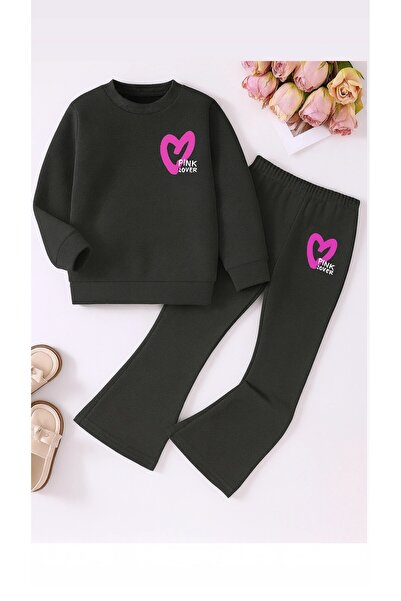 renkli diyar Girl's Bottom Top Set Long Sleeve Winter Bluz and Spanish Pants ...