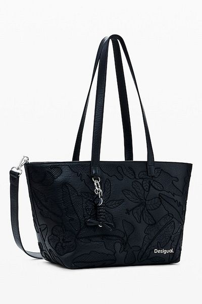 Desigual , Shopper Bag Leather Jolie Cahuit, Black