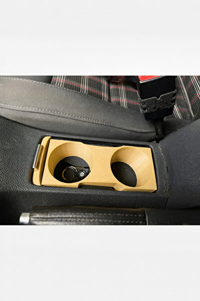 DU&ER Suport pentru pahare de culoare crem, compatibil cu Volkswagen Golf 5–6...