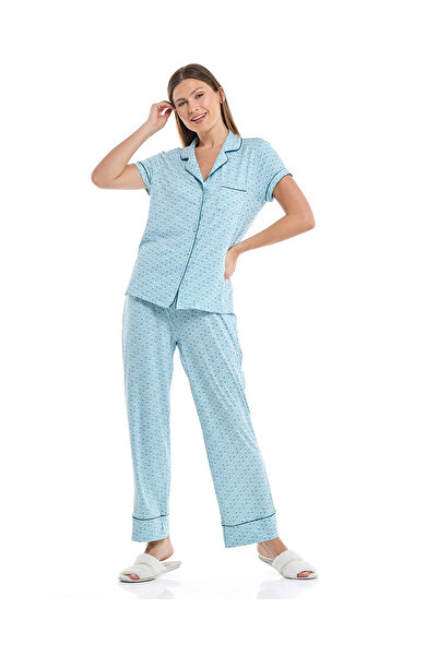 R&B طقم بيجامة مطبوع