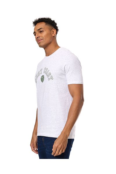 R&B Printed T-Shirt with Crew Neck and Short Sleeves