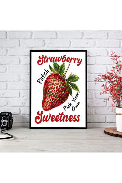 woodsia Tablou cu poster din lemn MDF cu aspect de cadru dintr-o bucată FRMD ...