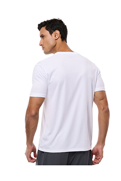 R&B Typography Print Active T-Shirt with Crew Neck and Short Sleeves