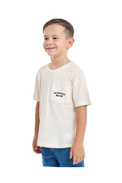 R&B Embroidered T-Shirt with Crew Neck and Short Sleeves