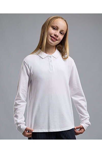 R&B 2 Pack Solid Polo T-Shirts with Long Sleeves