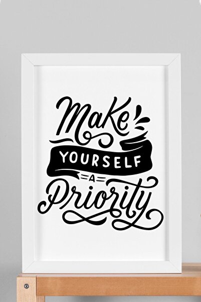 Saturn Faceți-vă prioritatea pictură înrămată - Poster motivațional pentru a ...