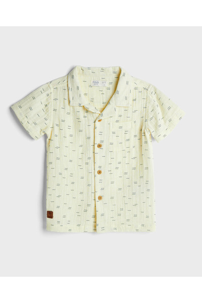 R&B Printed Shirt and Shorts Set