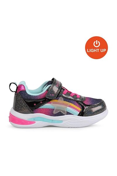 BUCKHEAD Stary Buck3024-Bh001 Lighted Children's Sports Shoes - Black / Multi