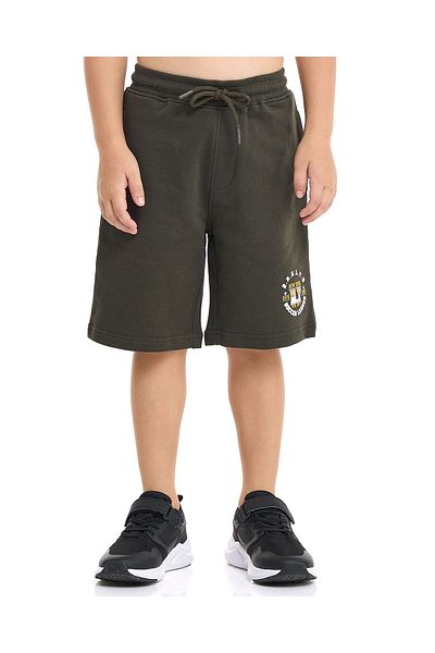 R&B Printed Bermuda Shorts with Drawstring Waist