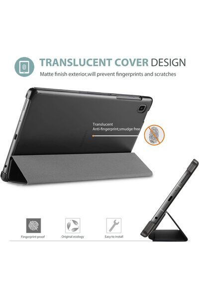 Fibaks Galaxy Tab A7 Lite 8.7 T220/T225 Compatible Strong Magnetic Smart Cover Anti-Tip Stand Tablet Case