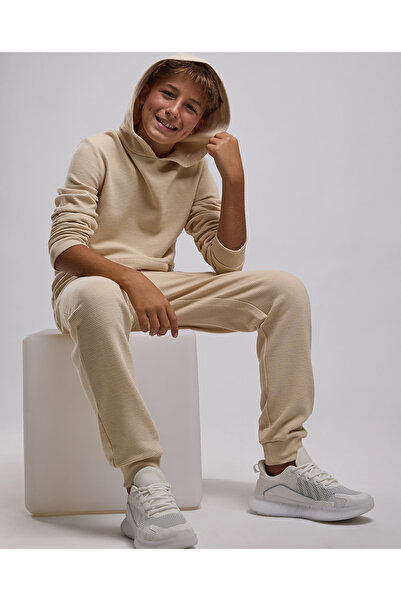 R&B سويت شيرت مطبوع برقبة دائرية وأكمام طويلة