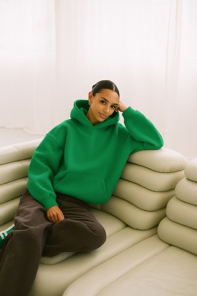 BENROMA 3 İPLİK PENYE DÜZ KADIN SWEATSHIRT