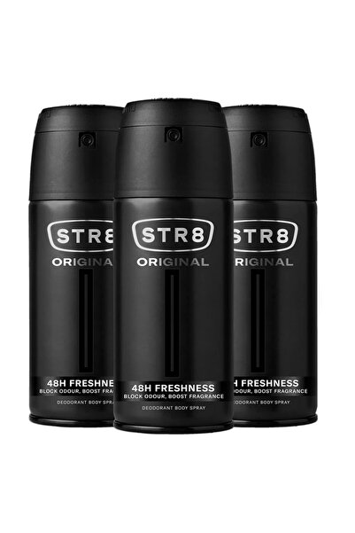 str8 Set 3 x Deodorant Spray, STR8, Original, 150 ml