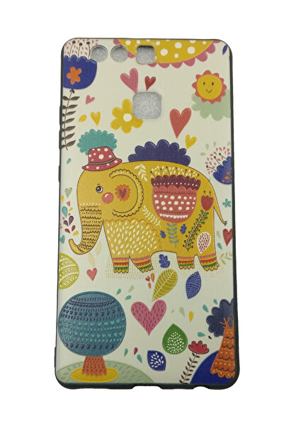 OEM Carcasă compatibilă cu Huawei P9, Elefant 3D în relief, Crem