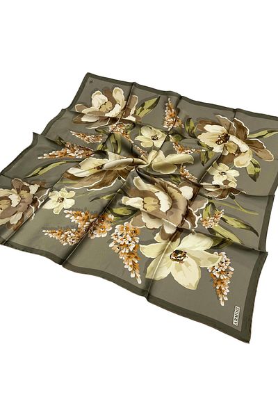 Armine Silk Scarf 2026 Winter - 9414-81 Soft Green Sura