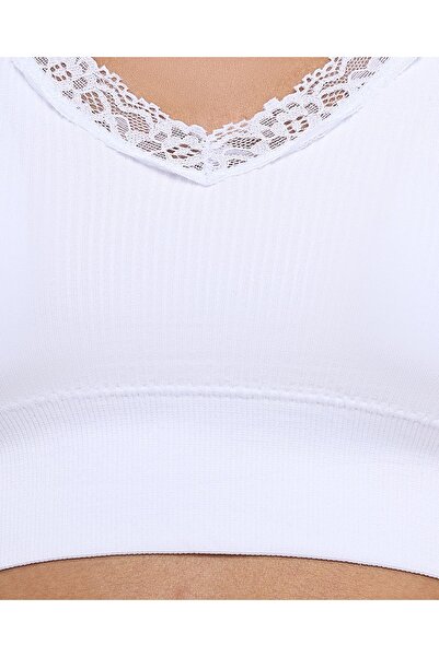 R&B 2 Pack Lace Trim Bralettes
