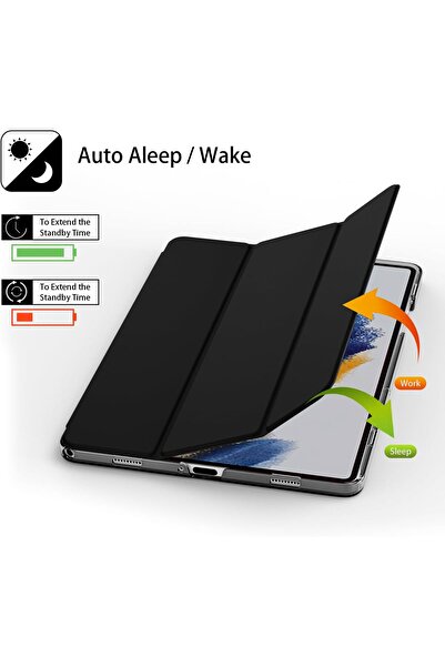 Fibaks Samsung Tab S6 Lite 10.4 Case 2024 (P610/P617/P620) Strong Magnetic Smart Cover with Anti-Tip Stand