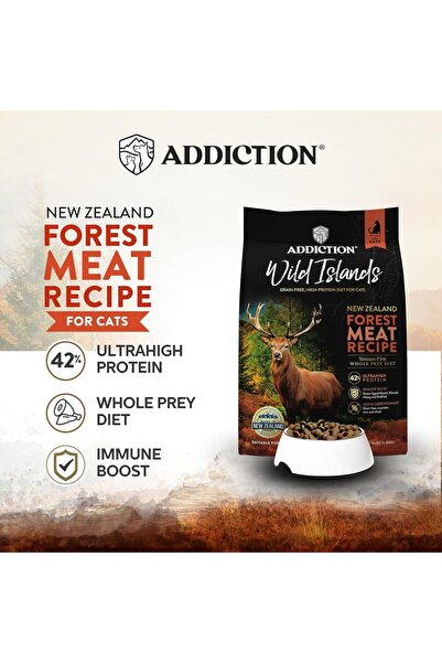 Addiction Wild Islands Forest Meat Dry Cat Food - 4LBS