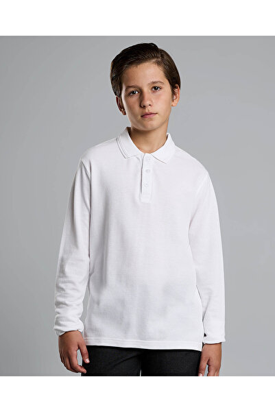 R&B 2 Pack Solid Polo T-Shirts with Long Sleeves