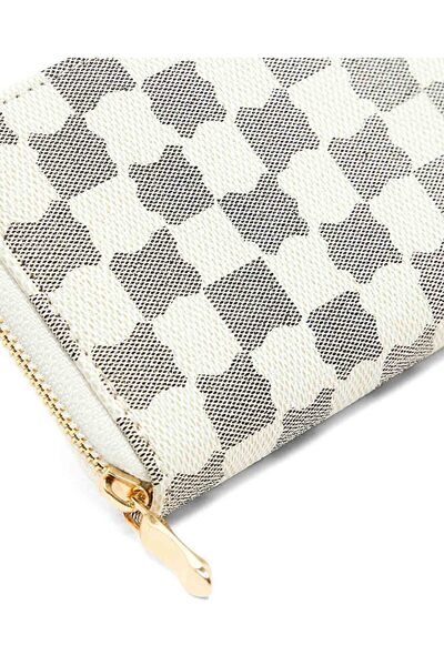 R&B Patterned Zip-Around Wallet