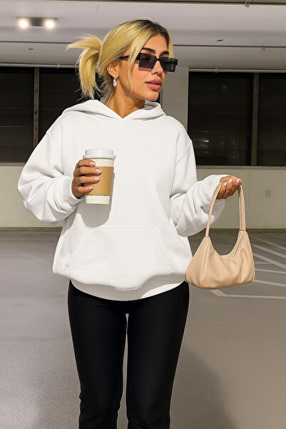 BENROMA سترة رياضية بلون واحد مصنوعة من القطن الممشط بثلاث خيوط للجنسين