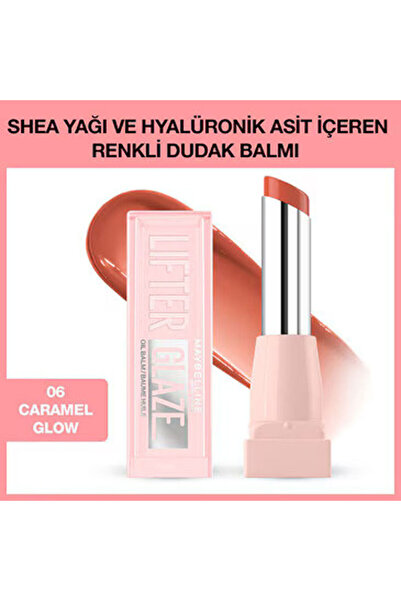 Maybelline New York Lifter Glaze Shea Yağı ve Hyalüronik Asit içeren Renkli D...
