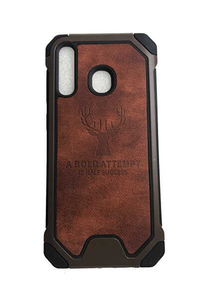 OEM Carcasă compatibilă cu Samsung Galaxy A30, Husă de protecție, Cerb, Maro