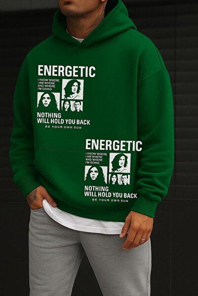 DM DOLCE MORE Sweatshirt cu imprimeu energetic din bumbac pieptănat cu 3 fire