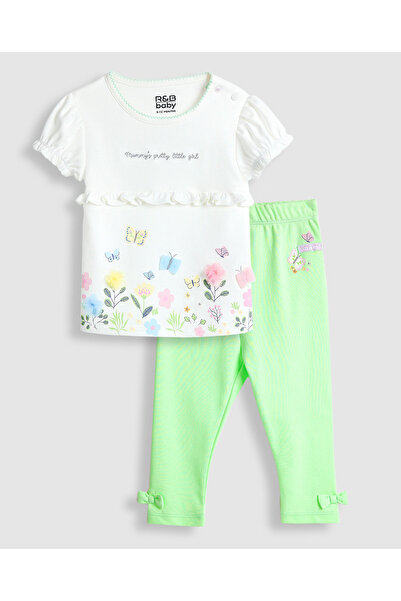 R&B Printed Top and Leggings Set