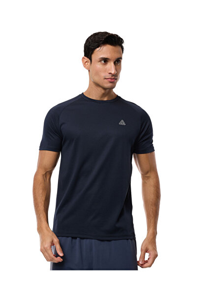 R&B Textured Active T-Shirt with Crew Neck and Short Sleeves