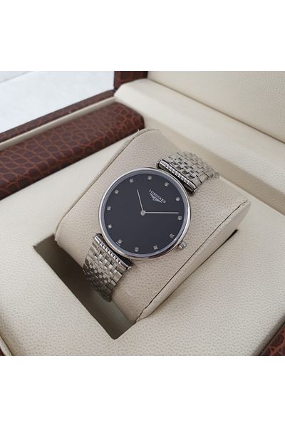 Watch Elegant Lonigons watch, LaGrand steel bracelet model, battery machine, with accessories