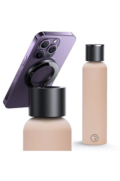 Sportsorigin 24oz 750ml Multifunction Portable Water Bottle Tripod Water bottle | Pearl Cream