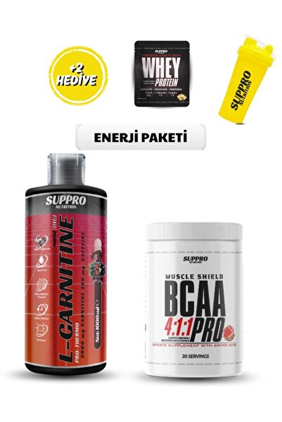 Suppro Nutrition Enerji Paketi L-karnitine - Bcaa Karadut-Karpuz