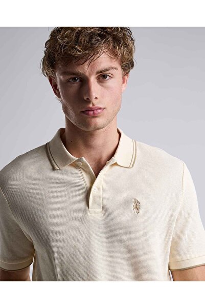 R&B تي شيرت بولو بحواف متباينة وياقة قميص وأكمام قصيرة