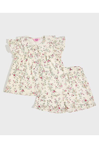 R&B Floral Printed Top and Shorts Set