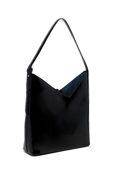 R&B Glossy Shoulder Bag and Pouch Set