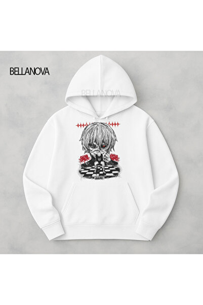 bellanova Κορυφαίας ποιότητας Unisex Φούτερ με κουκούλα και 3 κλωστές