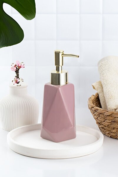 ALBETTO 3203 Porselen Sıvı Sabunluk - Tezgah Üstü Banyo Mutfak Lavabo Sabunlu...