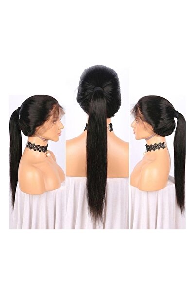 Raffine Front Real Silk Hair Wig Black