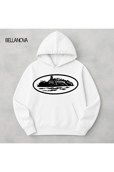 bellanova Κορυφαίας ποιότητας Unisex Φούτερ με κουκούλα και 3 κλωστές