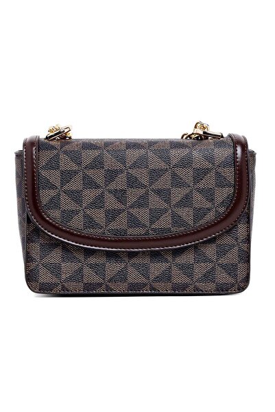 R&B حقيبة كتف قابلة للتحويل منقوشة