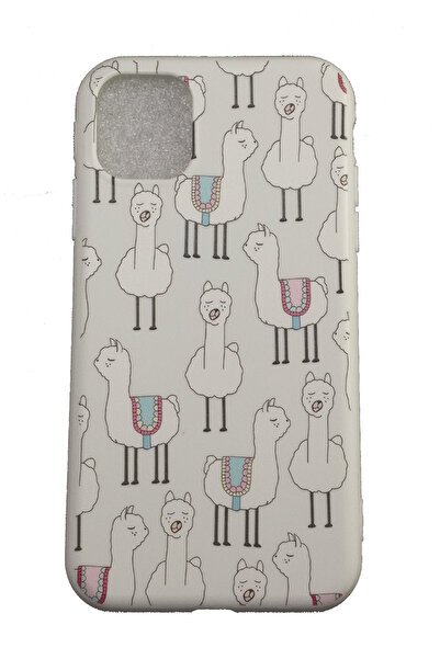 OEM Carcasă compatibilă cu iPhone 11 6.1, Carcasă din silicon Lama, Albă